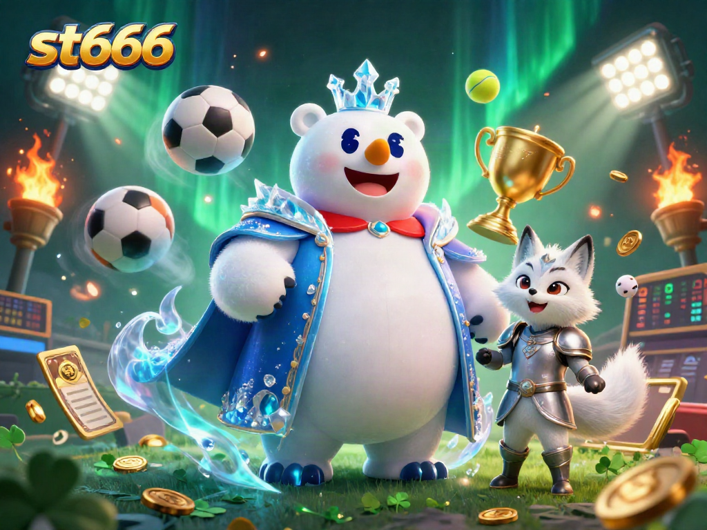 Watch the 3D ice king and snow fox betting on exciting sports action in the st666 casino.