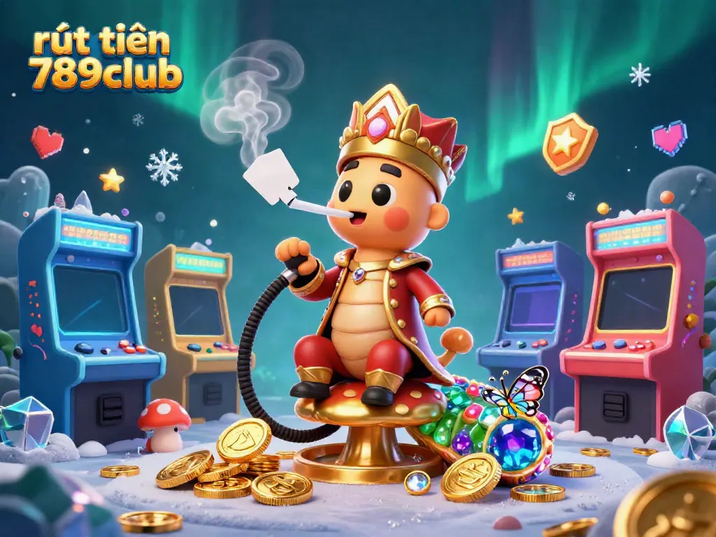 Experience rút tiền 789club with a vibrant casino-themed illustration featuring dynamic characters and gaming elements.