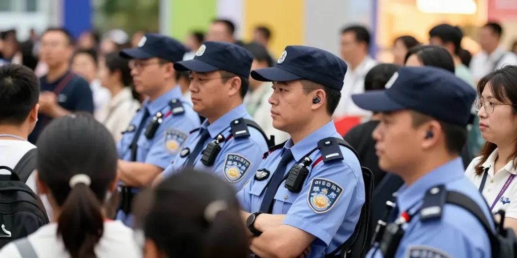 Private Security presence at local event providing professional guard services.