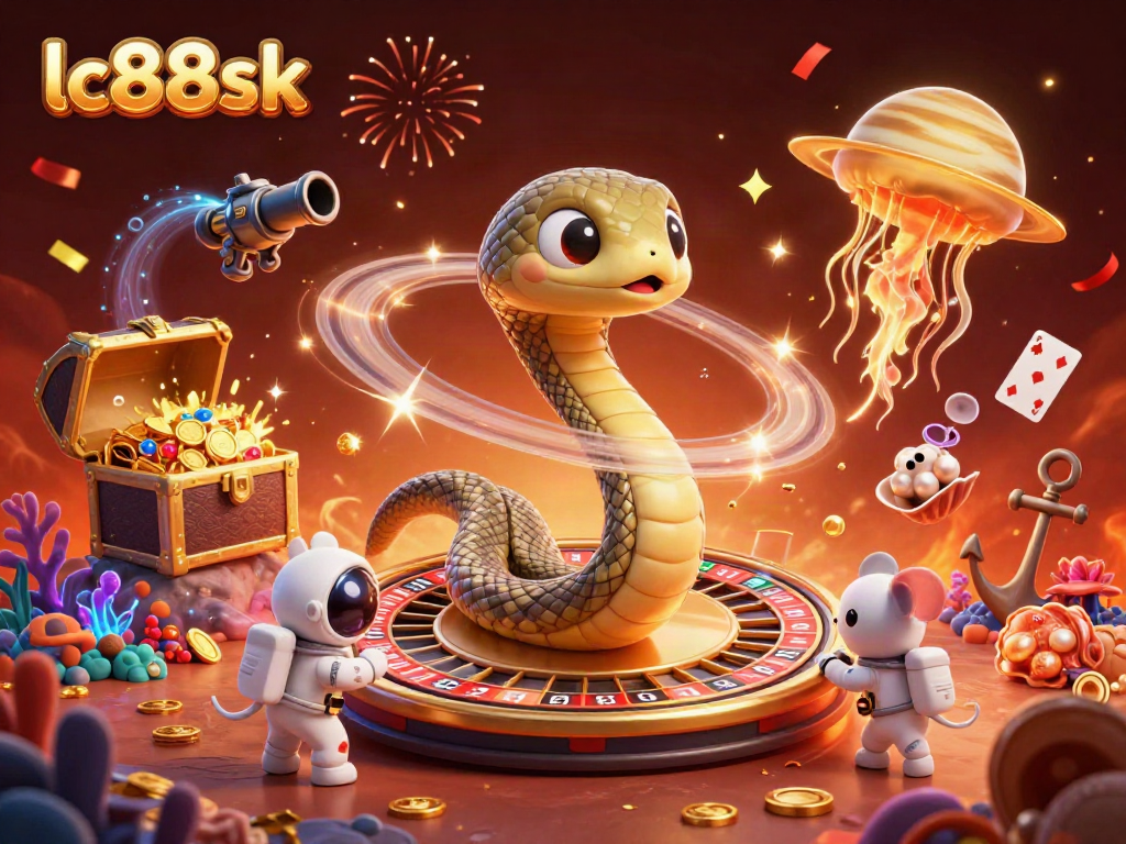 Experience thrilling bets with lc88sk aboard a cosmic roulette in a vibrant casino universe.
