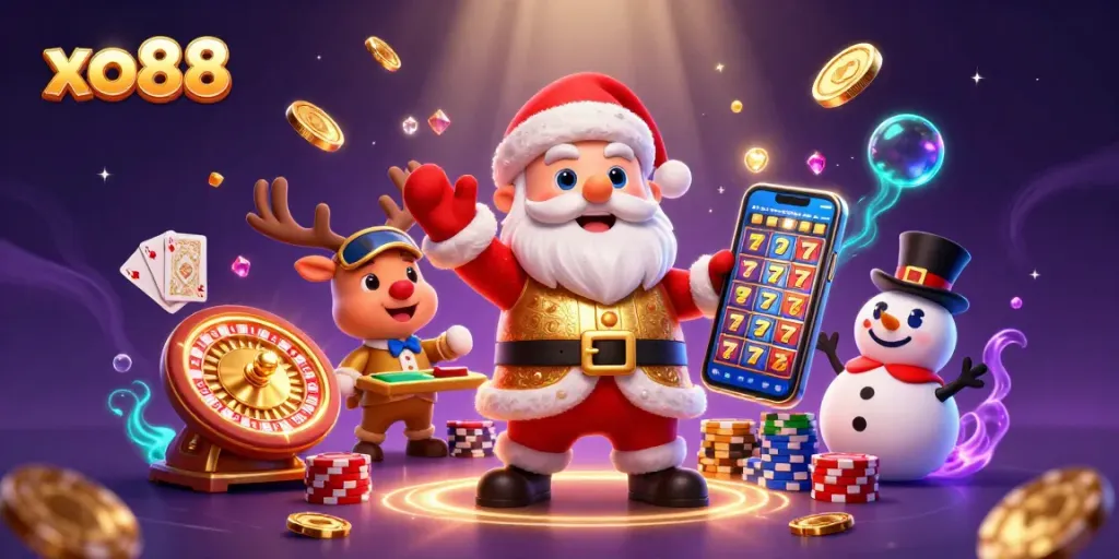 Engage in thrilling jackpots at xo88, featuring dynamic gaming elements and cheerful characters.