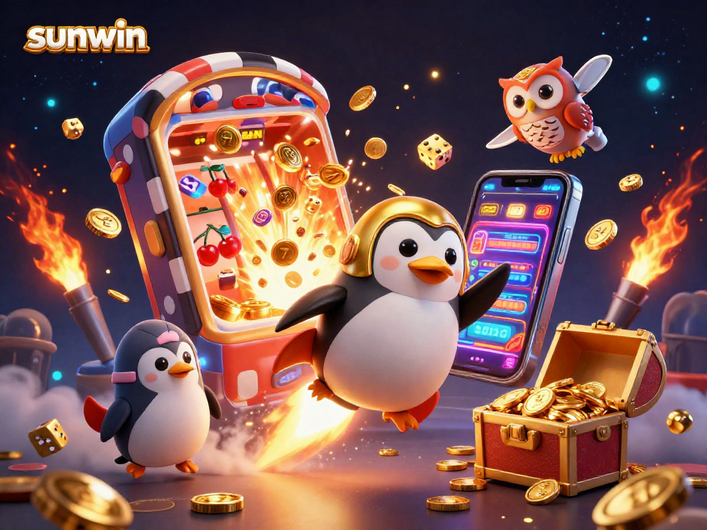 Engage in exciting sunwin casino adventures with our dynamic golden penguin and jackpot action.