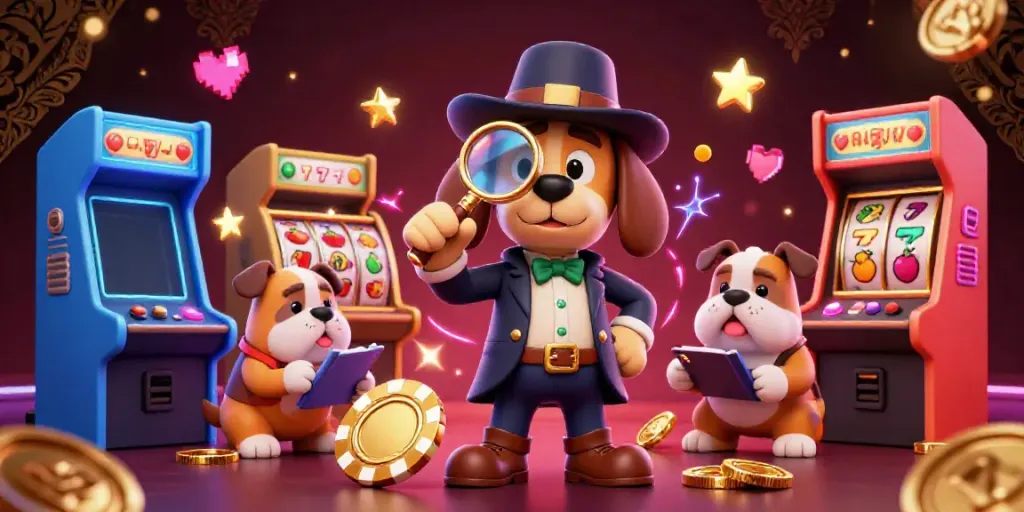 Engage with manclub's casino adventure as a detective and bulldog unveil secret slots.