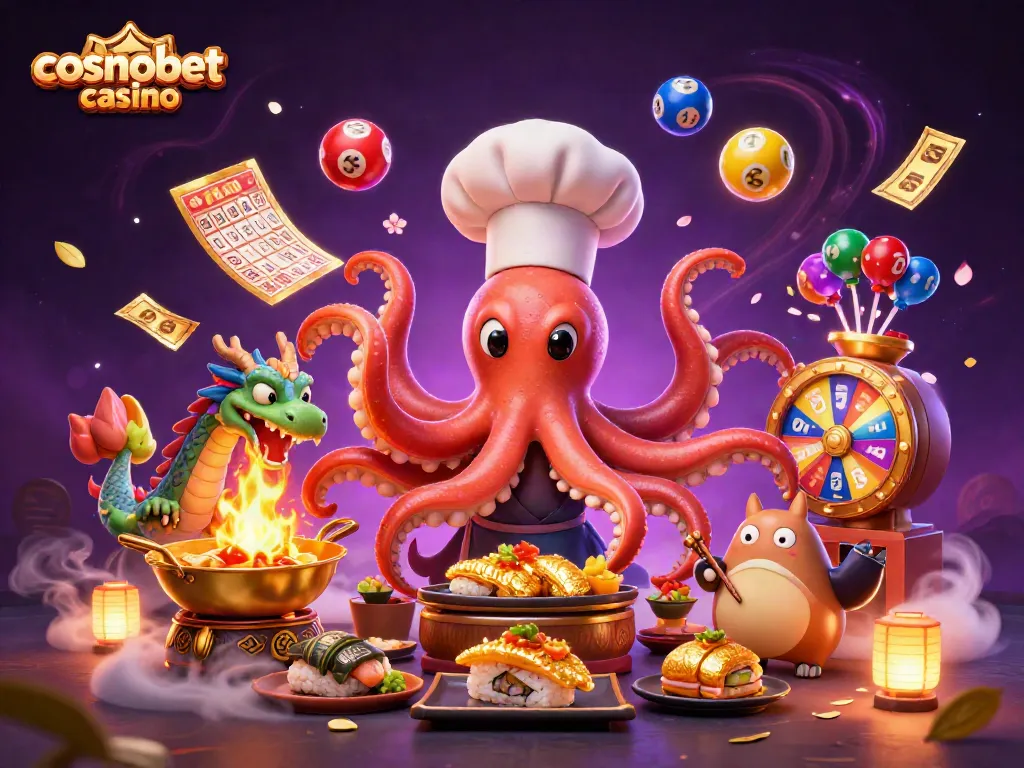 Engage in thrilling gameplay at cosmobet casino with a vibrant 3D scene featuring fantasy characters and dynamic gaming elements.