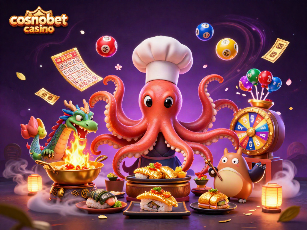 Engage in thrilling gameplay at cosmobet casino with a vibrant 3D scene featuring fantasy characters and dynamic gaming elements.