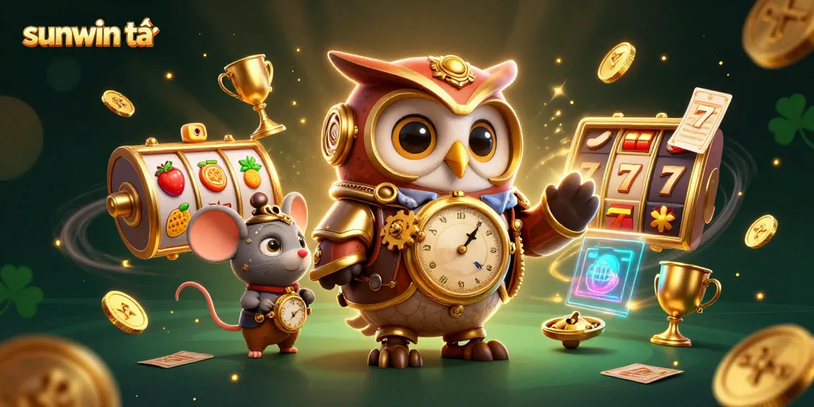 Experience sunwin tải with a captivating illustration capturing the excitement of online casino gaming.