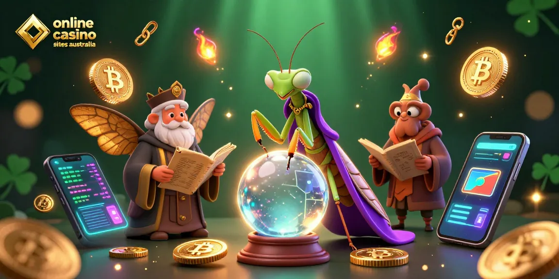 Engage with online casino sites australia through vibrant 3D fortune teller and game elements.