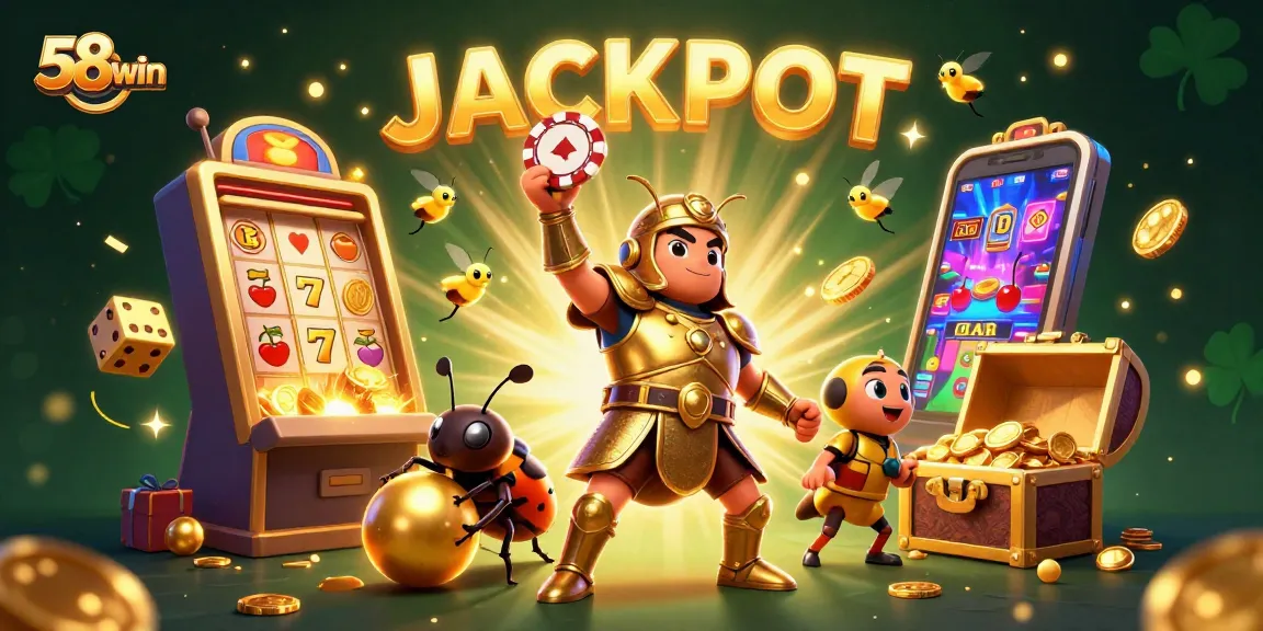 Celebrate wins at 58win with dynamic jackpots, golden coins, and engaging casino games!
