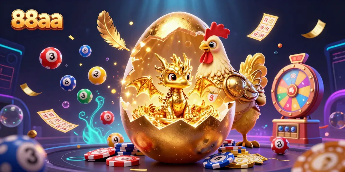 Explore vibrant lottery excitement with the 88aa golden dragon among lively game elements.