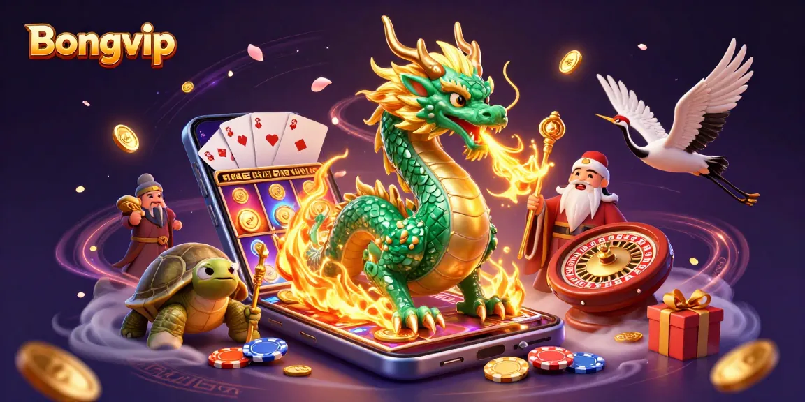 Bongvip players enjoying the thrill of casino games with vibrant 3D visuals and dynamic gaming elements