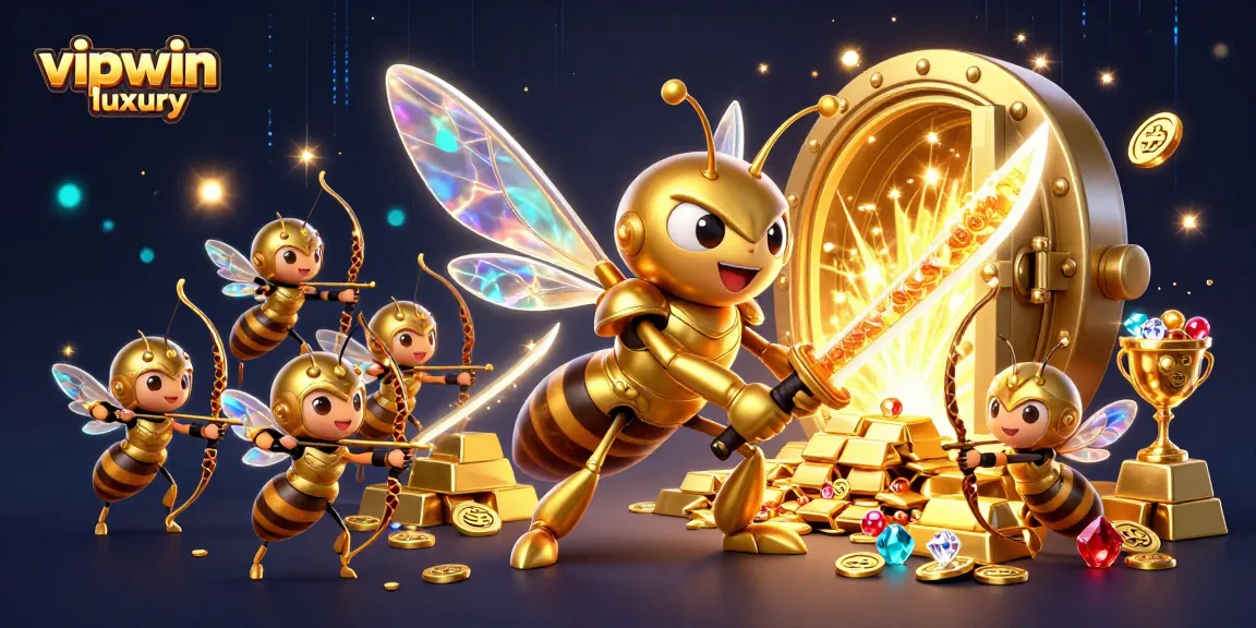 Experience thrilling games at vipwin luxury, featuring captivating 3D symbols and dynamic treasure visuals.
