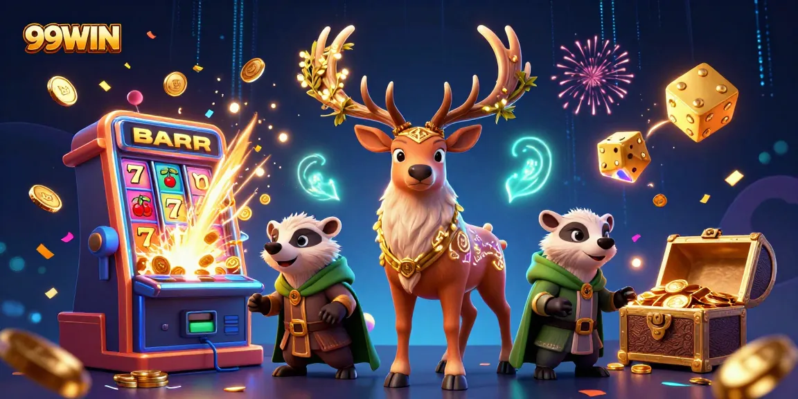 Win big at 99WIN with exciting slot machines featuring dynamic golden jackpots and vibrant visuals.